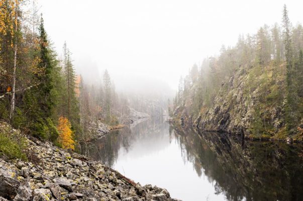 Julma-Ölkky canyon lake.